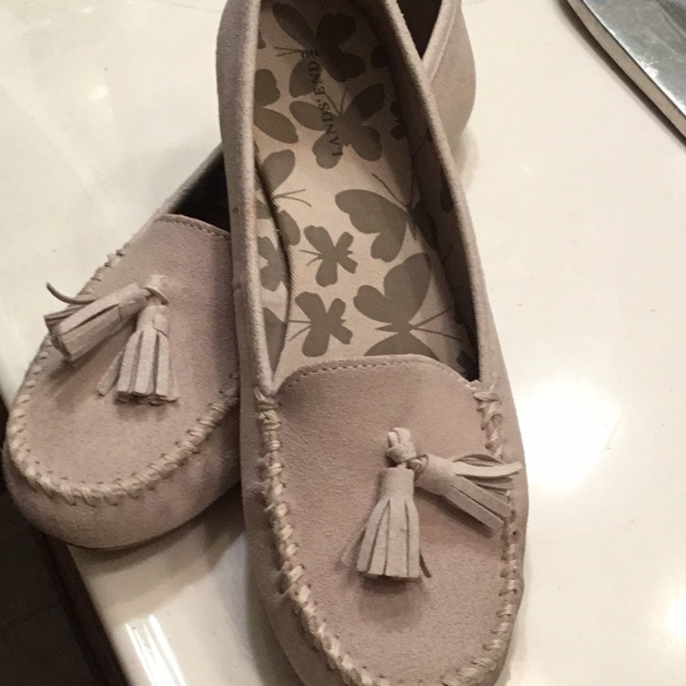 Lands End Suede tasseled Loafers - Picture 5 of 11
